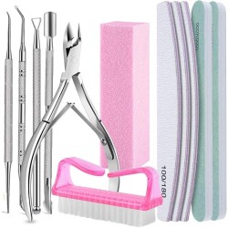Kit 12pzs Manicure y Limas para Uñas Profesional