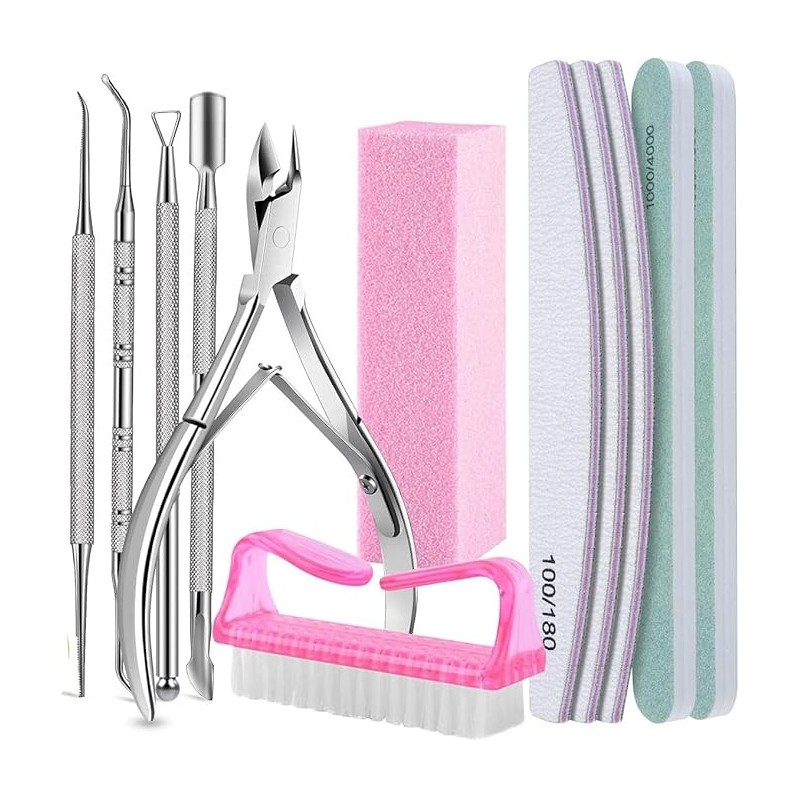 Kit 12pzs Manicure y Limas para Uñas Profesional