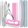 Kit 12pzs Manicure y Limas para Uñas Profesional